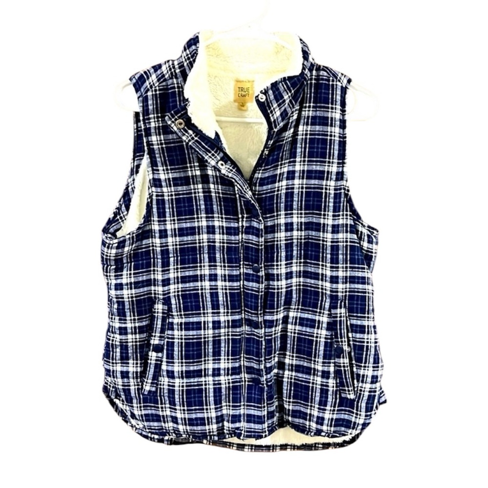 True Craft Size Large Flannel & Fleece Vest